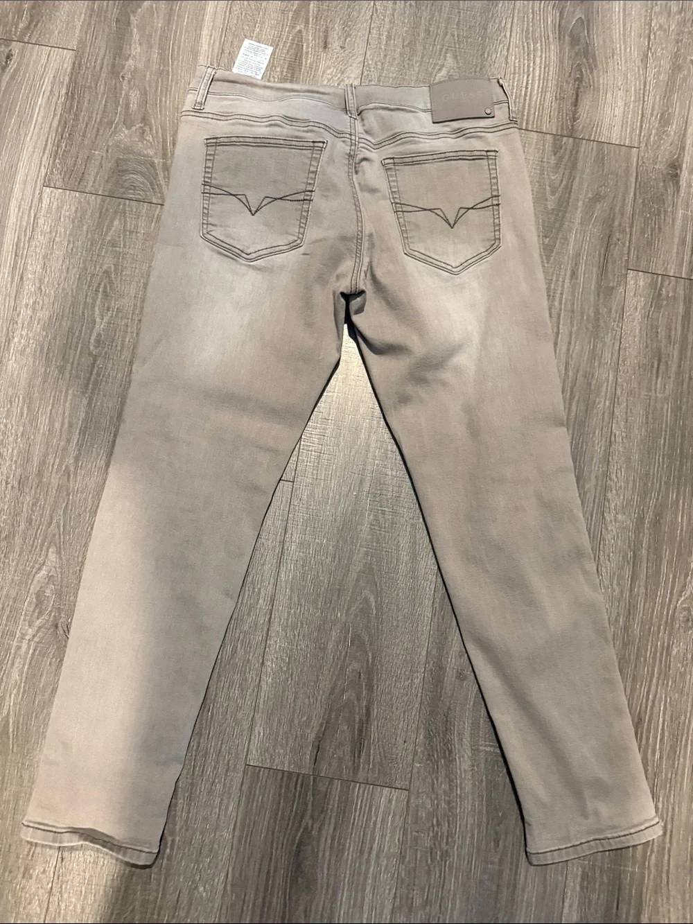 Mens Slim Fit Guess Light Gray Jeans 33x30
